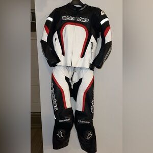Women’s Stella Alpinestars Red, Black, and White Racing Suit